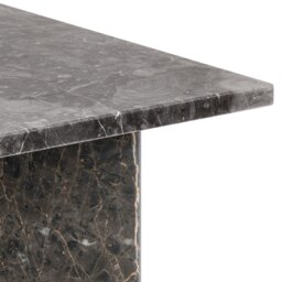 Rackhams Vega Square Coffee Table with Marron Marble Top 90cm - 1 - Marron Marble - Grey - thumbnail 6