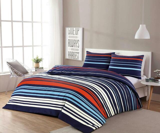 Rackhams Pedro Duvet Cover Set - Navy - Double - image 1