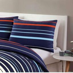 Rackhams Pedro Duvet Cover Set - Navy - Double - thumbnail 4