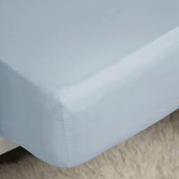 Rackhams 400 Thread Count Egyptian Cotton Extra Deep Fitted Sheet - Duck Egg Blue - Duck Egg Blue - Superking - 100% Egyptian Cotton - thumbnail 5