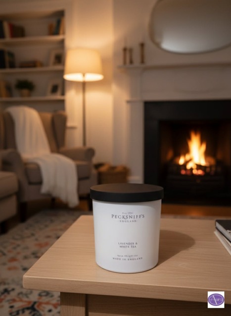 Rackhams Lavender & White Tea Scented Candle 595g - image 1