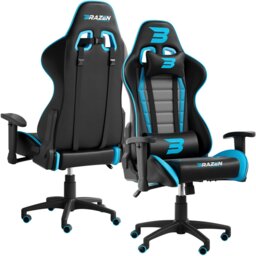 Rackhams Sentinel Elite PC Gaming Chair - White - PU - PC Gaming Chair - thumbnail 3