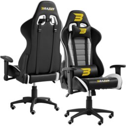Rackhams Sentinel Elite PC Gaming Chair - White - PU - PC Gaming Chair - thumbnail 1