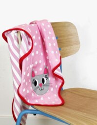 Rackhams Organic Cat Applique Blanket - thumbnail 2