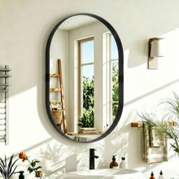 Rackhams Wall Mirror with Elevated Aluminium Alloy Frame, 60 x 90 cm - Gold Tone - thumbnail 2