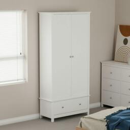 Rackhams Nairn 2 Door & 1 Drawer Wardrobe