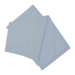 Rackhams Brushed Cotton Flat Sheet - Blue - Single - Blue - 100% Brushed Cotton - thumbnail 1