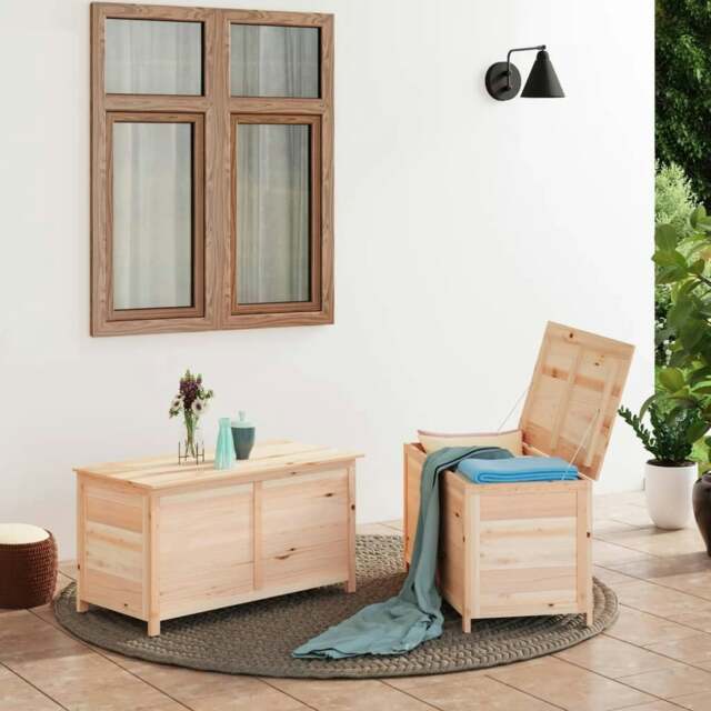 Rackhams Outdoor Cushion Box 100x50x56 cm Solid Wood Fir