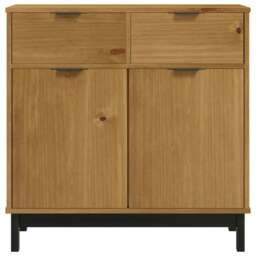 Rackhams Sideboard FLAM 80x40x80 cm Solid Wood Pine - thumbnail 5