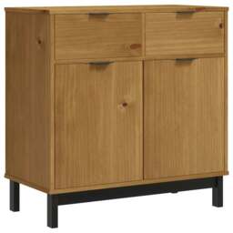 Rackhams Sideboard FLAM 80x40x80 cm Solid Wood Pine - thumbnail 2