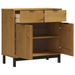 Rackhams Sideboard FLAM 80x40x80 cm Solid Wood Pine - thumbnail 4