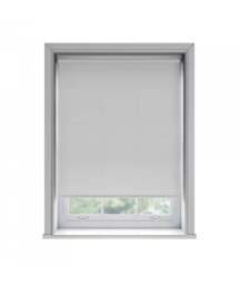 Rackhams No Drill White Thermal Blackout Roller Blind (170cm Drop) - 105cm