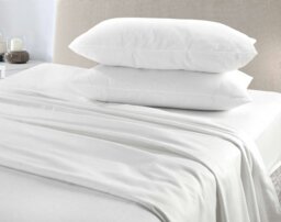 Rackhams 100% Brushed Cotton Flannellette Duvet Cover Set - White - Single - Duvet Cover Set - thumbnail 2