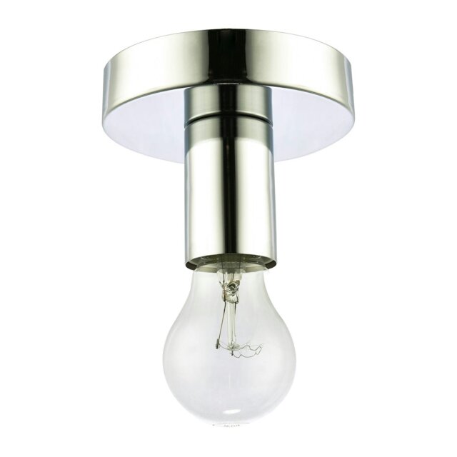 Rackhams Polished Chrome Ceiling or Wall Light Fitting for Industrial Style Light Bulbs - image 1