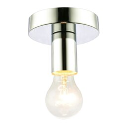 Rackhams Polished Chrome Ceiling or Wall Light Fitting for Industrial Style Light Bulbs - thumbnail 3