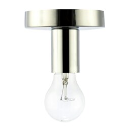 Rackhams Polished Chrome Ceiling or Wall Light Fitting for Industrial Style Light Bulbs - thumbnail 4