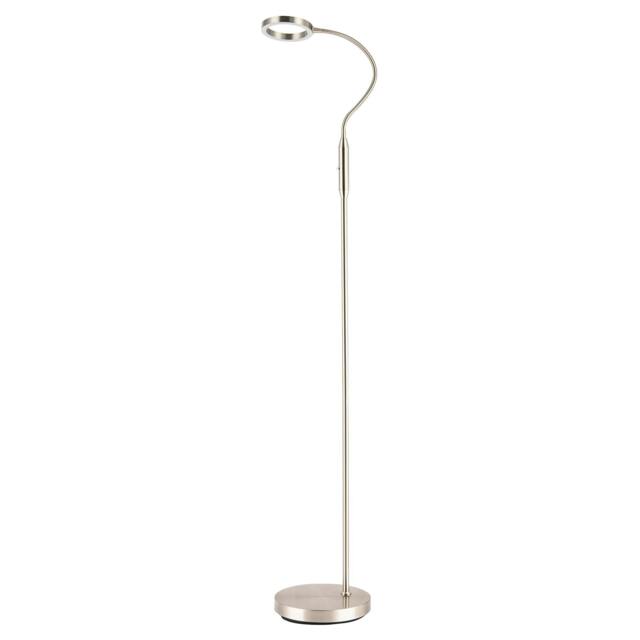 Rackhams Modern Nickel Task Floor Lamp with LED Halo Ring and CCT Memory Dimmer - image 1
