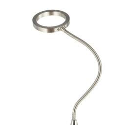 Rackhams Modern Nickel Task Floor Lamp with LED Halo Ring and CCT Memory Dimmer - thumbnail 5