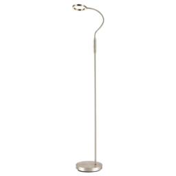 Rackhams Modern Nickel Task Floor Lamp with LED Halo Ring and CCT Memory Dimmer - thumbnail 2