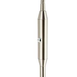 Rackhams Modern Nickel Task Floor Lamp with LED Halo Ring and CCT Memory Dimmer - thumbnail 4