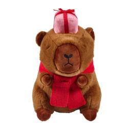 Rackhams Christmas Capybara 3D Shaped Cushion Brown - Brown - thumbnail 3
