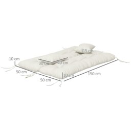 Rackhams Outdoor Back and Seat Cushion with Pillows, NO SWING, White - thumbnail 5