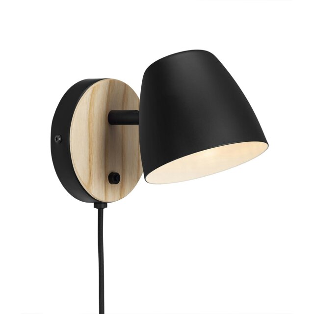 Rackhams Theo - Wall light - Black - 1 - image 1