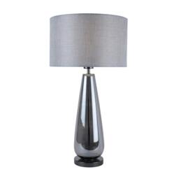 Rackhams Tulisa Tall Smoked Glass Table Lamp - thumbnail 2