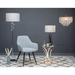 Rackhams Tulisa Tall Smoked Glass Table Lamp - thumbnail 5