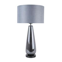 Rackhams Tulisa Tall Smoked Glass Table Lamp - thumbnail 3