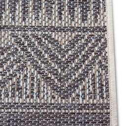 Rackhams Indoor & Outdoor Tribal Geometric Rug – Grey - 115X170 cm - thumbnail 3