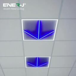 Rackhams 60x60cm LED Frame Panel Light with Blue Arrow Design, 40W, Cool White - Pack of 2 - 6500K - thumbnail 6