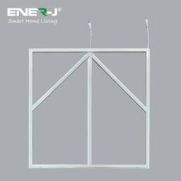 Rackhams 60x60cm LED Frame Panel Light with Blue Arrow Design, 40W, Cool White - Pack of 2 - 6500K - thumbnail 3