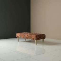 Rackhams Premium Lounge Seating Ottoman – Handcrafted UK Designer Footstool & Upholstered Bench - 40 x 18 Inches (102 x 46cm) - thumbnail 6