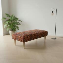 Rackhams Premium Lounge Seating Ottoman – Handcrafted UK Designer Footstool & Upholstered Bench - 40 x 18 Inches (102 x 46cm) - thumbnail 2