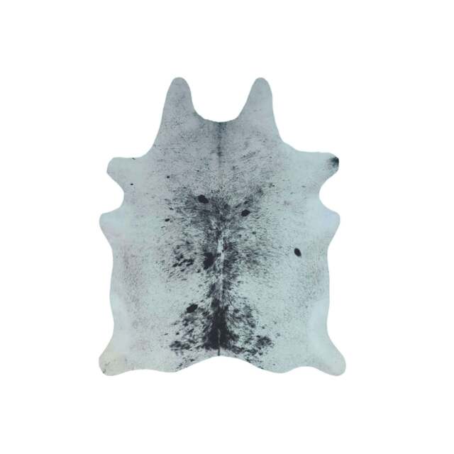 Rackhams Large Faux Hides Animal Print Grey & White Rug - 155X190 cm