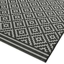 Rackhams Patio PAT12 Outdoor Diamond Mono Rug - 160x230cm - thumbnail 4