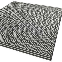 Rackhams Patio PAT12 Outdoor Diamond Mono Rug - 160x230cm - thumbnail 3