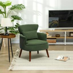 Rackhams Armchair with Padded Seat and Backrest for Living Room - thumbnail 1