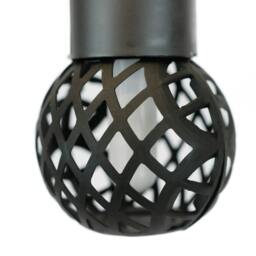 Rackhams Pack of 6 Solar Hanging Lanterns – Dancing Flame LED Lights - thumbnail 4