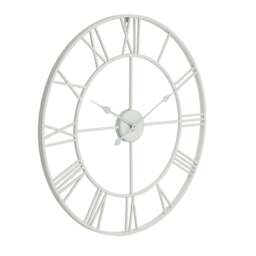 Rackhams Skeleton Wall Clock - White - One Size - White - 100% Mixed - thumbnail 1