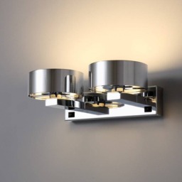 Rackhams 12 Watt LED Chrome Wall Mounted Over Bed Reading Light - thumbnail 2