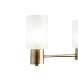 Rackhams Maya 3-Light Antique Brass Semi-Flush Ceiling Light - thumbnail 4