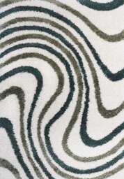 Rackhams Moodi Shaggy Green Rippletide Rug - Ø 120 cm - thumbnail 2