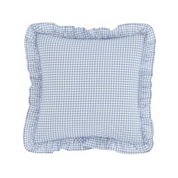 Rackhams Lucie Floral Frill Fully Reversible Cushion - Blue - thumbnail 3