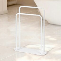 Rackhams Aspen Freestanding White Towel Storage Stand