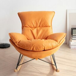 Rackhams Benitez Rocking Chair With Footstool, More Colors - Orange - thumbnail 3