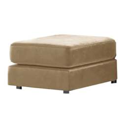 Rackhams Brooklyn Full Foam Plush Velvet Footstool - Grey - thumbnail 4