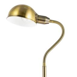 Rackhams Traditional Antique Brass Task Reading Floor Lamp with Adjustable Head - thumbnail 5