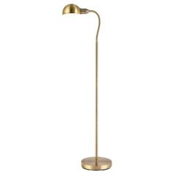 Rackhams Traditional Antique Brass Task Reading Floor Lamp with Adjustable Head - thumbnail 2